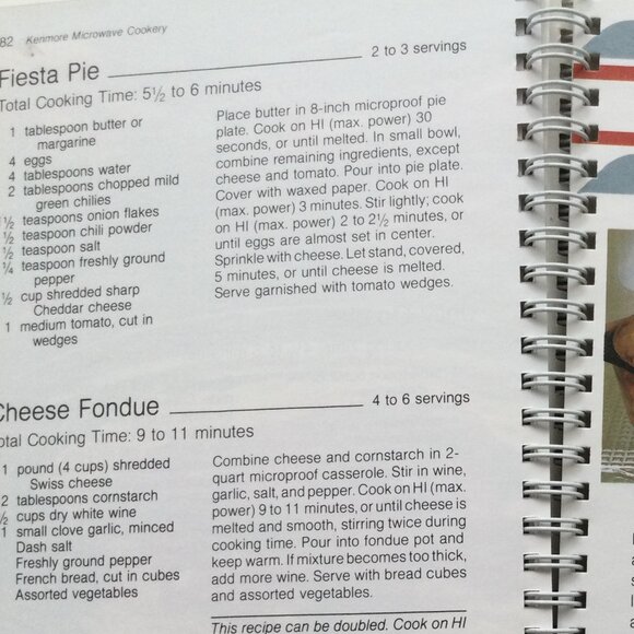 Kenmore Microwave Cookbook Vintage 1984 - Picture 8 of 10